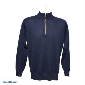 Peter Millar Men’s 1/4 Zip Wool & Silk Sweater